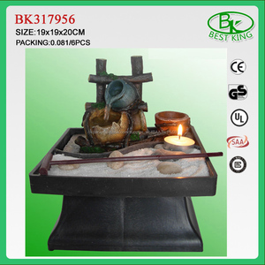 2017 polyresin fuente de agua con vela zen - Product Image 4