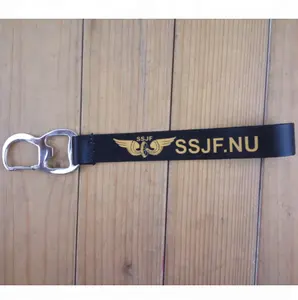 custom flesopener sleutelhanger korte lanyard