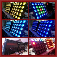 Panel LED Matrix Superbrillante de 25x30w, Blinder Cob LED DMX 5x5 4en1 RGB, Luz de Matriz de Píxeles LED