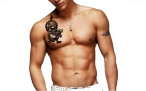Dragón cuerpo decoración papel impresión <span class=keywords><strong>tatuaje</strong></span> temporal pegatina <span class=keywords><strong>para</strong></span> hombre <span class=keywords><strong>mujer</strong></span> - Product Image 3