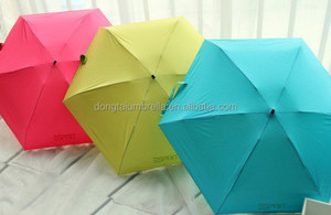 Mini paraguas de protección UV de 5 pliegues con apertura manual de 19 ''x 6K, sombrilla pequeña y barata con marco de Metal para adultos con logotipo personalizado tipo bolsillo - Product Image 2