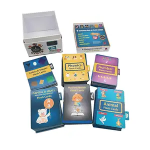 Tarjetas flash de aprendizaje de inteligencia personalizadas, juego de tarjetas de memoria educativas para niños