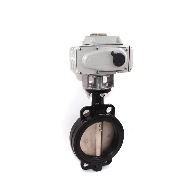 2inch 3inch 4inch 5inch 6 inch nickel plating valve disc DC12V DC24V electric actuation butterfly valve