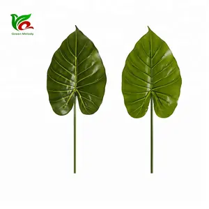 Artificial Decoration Art Piece Artificial Alocasia Leaves In 3 Sizes For Indoor Decoration