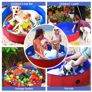 आउटडोर तह पालतू कुत्तों के लिए तैराकी तैरने का तालाब पूल प्लास्टिक Foldable स्नान पूल - Product Image 6