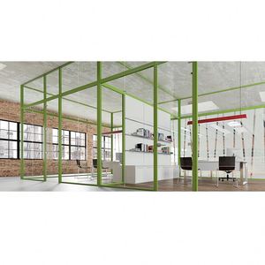 Bàn Văn Phòng Hiện Đại Trung Tâm Cuộc Gọi Nội Thất Phân Vùng Và Văn Phòng Máy Trạm 6 Người Tủ Kính Modular 301-32-8SA - Product Image 3