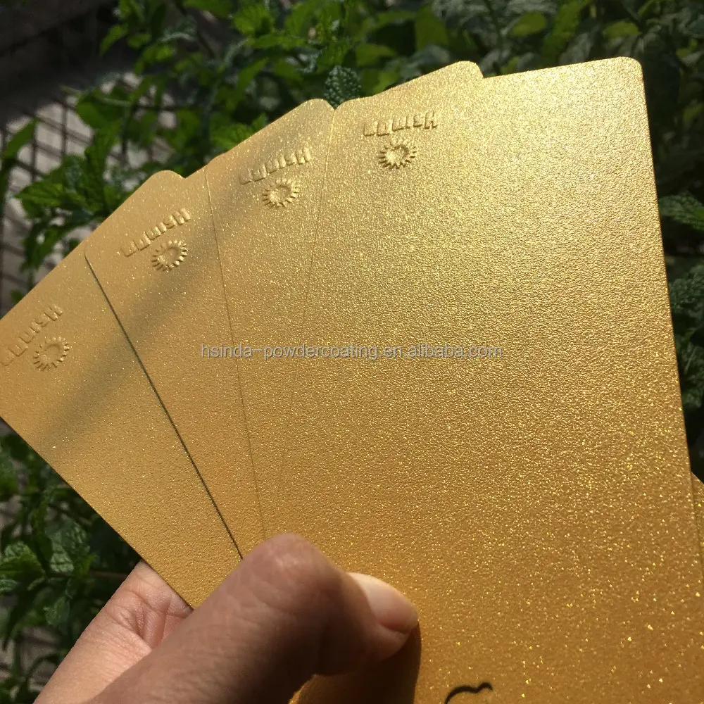 Golden Metallic Polyester Pulver beschichtungen Elektro statische Farbe für Felgen