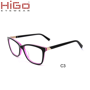ที่สมบูรณ์แบบที่มีคุณภาพสูงผู้หญิง Acetate กรอบแว่นตาแสงในสต็อก - Product Image 3