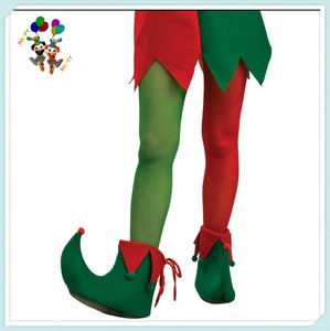 Robe <span class=keywords><strong>fantaisie</strong></span> de fête elfe <span class=keywords><strong>pour</strong></span> femme, <span class=keywords><strong>collant</strong></span> rouge et vert, pas cher, HPC-1887 - Product Image 2