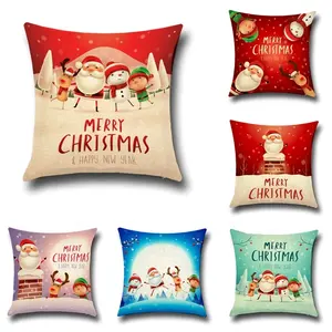 Bán buôn Santa Claus ghế vuông in kỹ thuật số Đồng bằng Sofa Gối