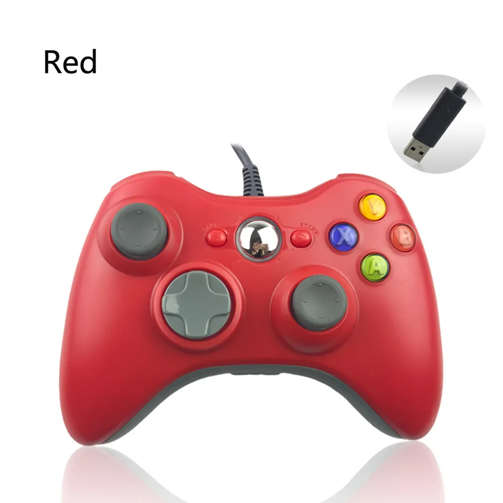 Red 유선 Wii u <span class=keywords><strong>게임</strong></span> 조이스틱 PC Game WIN7/8/10 Controller 대 한 × AIRFORM 360 유선 Video Game Controller