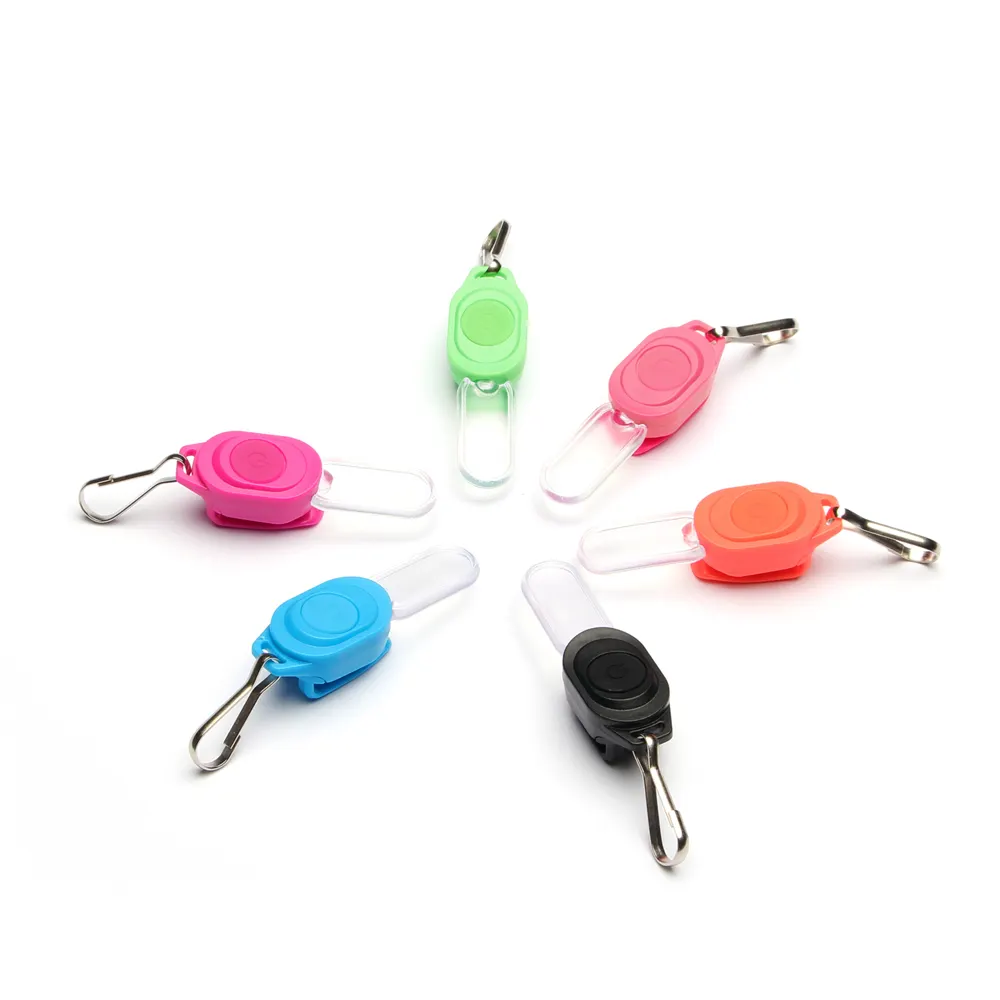 Super Bright Light Outdoor Sport Led Flashing Zipper Puller Keychain