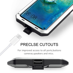 Étui de téléphone pour Mate, protection <span class=keywords><strong>intégrale</strong></span> à 360 degrés, robuste, en aluminium, imperméable, anti-traces de doigts, antichoc - Product Image 4