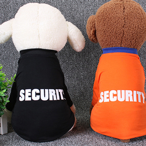 Manufacturer Wholesale OEM Custom logo Black Orange Cotton Breathable Summer <strong>Dog</strong> Clothes Pet <strong>Dog</strong> <strong>t</strong> <strong>Shirt</strong> - Product Image 2