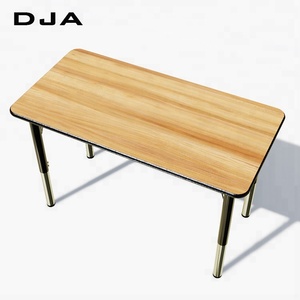 Mesa de Comedor Rectangular de Madera Moderna Personalizada por <span class=keywords><strong>DJA</strong></span> Manufacturer, con Borde Reforzado, Ajustable en Altura, para Aula, Taller o Escuela - Product Image 2