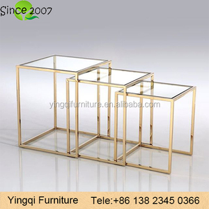 Hiện đại vàng thép không gỉ trang trí đám cưới Hoa bánh đứng - Product Image 2