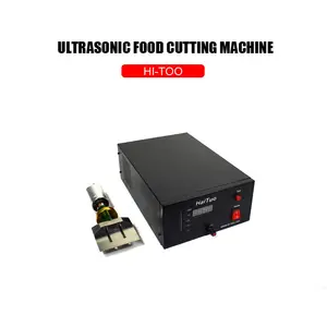 High power ultrasonic food cake sandwich cheese pizza bread toast cutting machine equipment