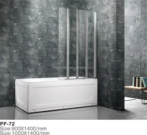 3 paneles de <span class=keywords><strong>ducha</strong></span> impermeable de la pantalla de la ventana de fibra para bañera usando - Product Image 1