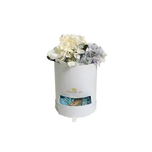 Spot Kleine Schubladen box Blumen geschenk box Runder Blumen kasten umarmen Eimer