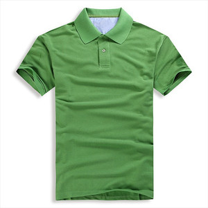 Camiseta de color sólido personalizada de alta calidad 65% algodón 35% poliéster CVC tela Piqué polos - Product Image 1