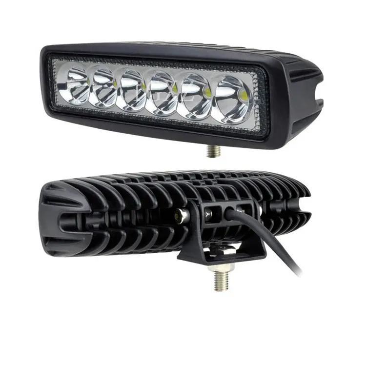 Goede Kwaliteit 6 Inds 18W Power Fix Led Lamp Led Werken Light Bar Voor Auto