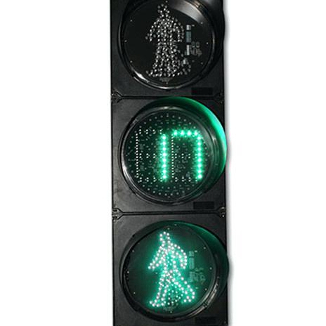 Pedestrian Digital Countdown Timer Led Traffic Signal Light for Safety