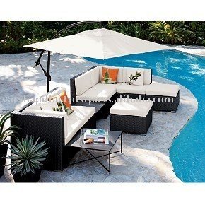 Outdoor Rattan Sofa Set - Product Image 1
