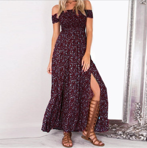 calientes último diseño vestido de noche elegante de las señoras allover impreso vestido de fiesta maxi vestidos - Product Image 1