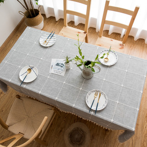 Mantel de lino cuadrado personalizado para mesa de comedor, cubierta de tela para mesa de desayuno, Picnic único bonito, alta calidad, 600426 - Product Image 4