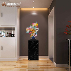 <span class=keywords><strong>Statue</strong></span> di casa in resina trasparente colorata con decorazione d'interni moderna - Product Image 3