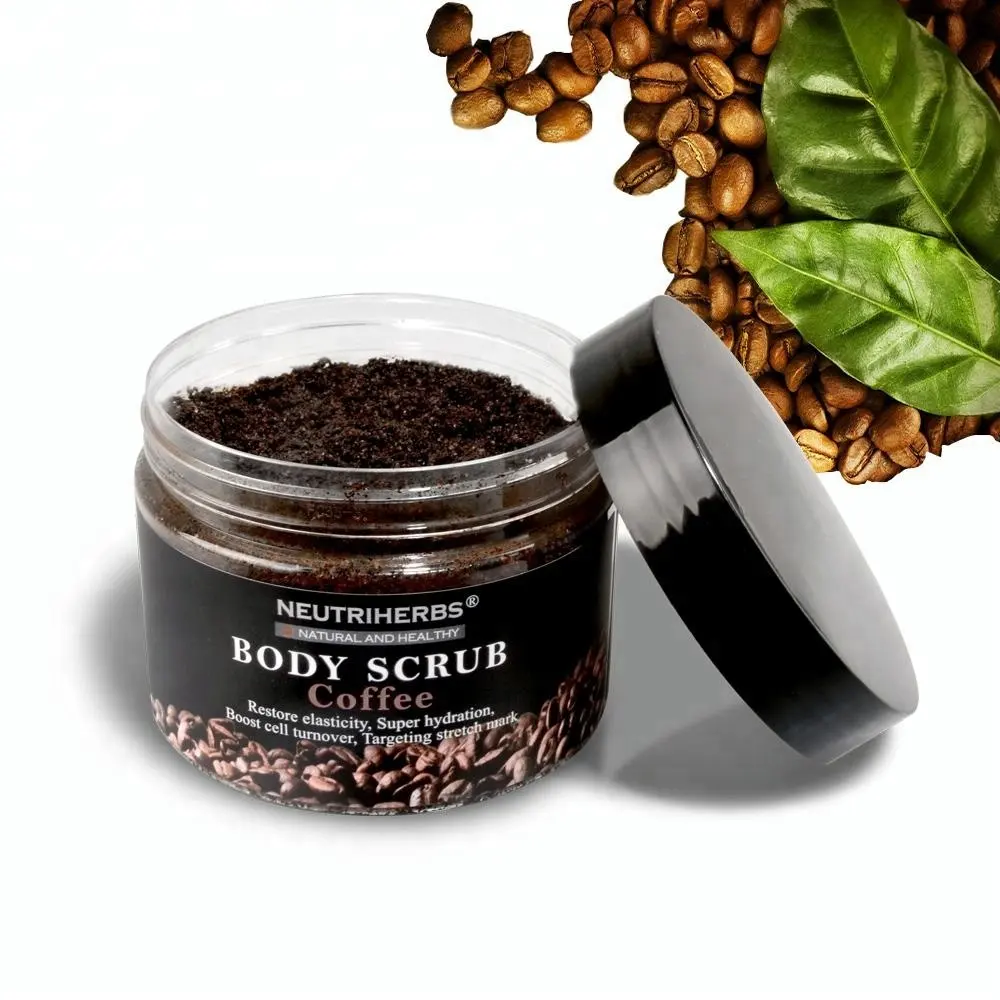 Natural Wholesale Containers Body Brush Exfoliator Cellulite Arabic Coffee Scrub For Face
