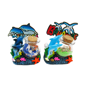 Botella de Arena de Resina Económica y Popular para Hotel, Recuerdo con Diseño de Palmera y Playa Pintado a Mano, Regalo Personalizado - Product Image 2