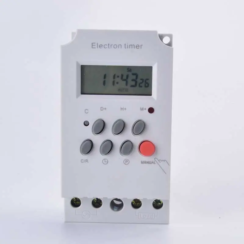 Interruptor de luz programable para uso diario, temporizador Digital, KG316T, 7 días, temporizador eléctrico, temporizador de 220V, temporizador multifuncional