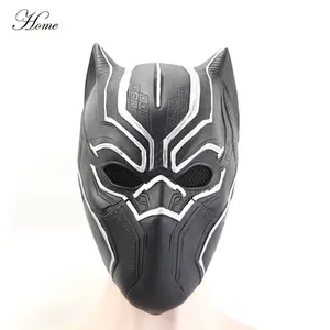 Masque en Latex pour hommes, à la mode, de fête, Black Panther king, masques pour films cosplay