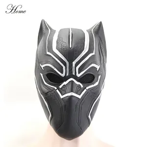 Thuis Merk Mannen Latex Partij Masker Black Panther Koning Cosplay Film Maskers