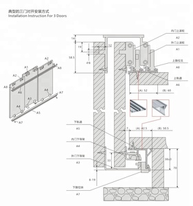 Rouleau de <span class=keywords><strong>porte</strong></span> coulissante suspendue robuste / Roue de <span class=keywords><strong>porte</strong></span> coulissante - Product Image 3
