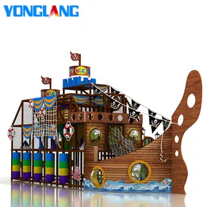 YL-B015 Zachte Indoor Glijbaan Ballenbad Piratenschip Playland Indoor Speeltoestellen