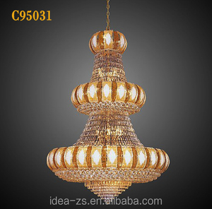 Chanderlier mosaico Pakistán mezquita árabe candelabro de cristal grande - Product Image 5