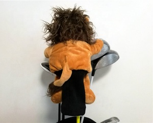 Commercio All'ingrosso su ordinazione di Colore Marrone Scuro Stile Animale 460CC Driver Club Della Copertura Morbido Peluche Leone Golf Club Capo di Copertura - Product Image 3