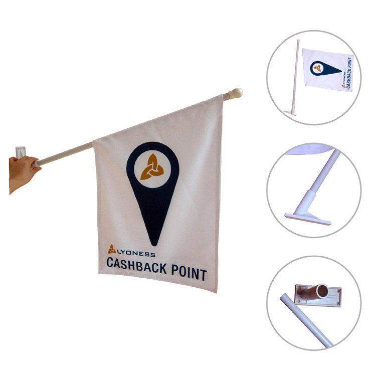 Заводская цена пользовательские рекламы полиэстер стены флаг