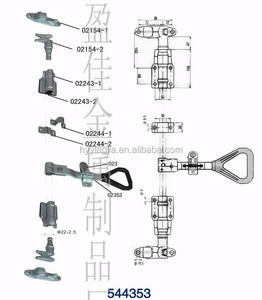 ट्रकों कैम बार ताला कीपर 544353 - Product Image 4