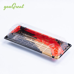 Bán buôn dùng một lần nhựa trong suốt Sushi <span class=keywords><strong>container</strong></span> cho lấy đi để sử dụng thực phẩm - Product Image 4