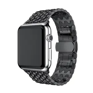 Voor Apple Horloge Band 38Mm 42Mm Rvs Polsbandje Metalen Vervanging Polshorloge Band Voor Iwatch