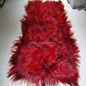 Tapis en fourrure de chèvre à <span class=keywords><strong>poils</strong></span> <span class=keywords><strong>longs</strong></span>, tapis en fourrure d'animal, tapis en forme d'animal - Product Image 2