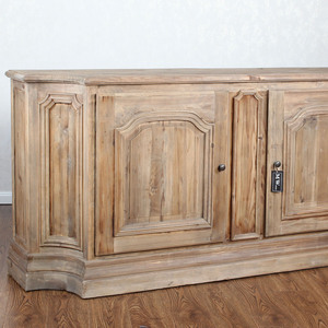 Armoire en bois Vintage, ferme, pays, incurvé, armoire de rangement en bois recyclé, armoires de salon antiques - Product Image 5