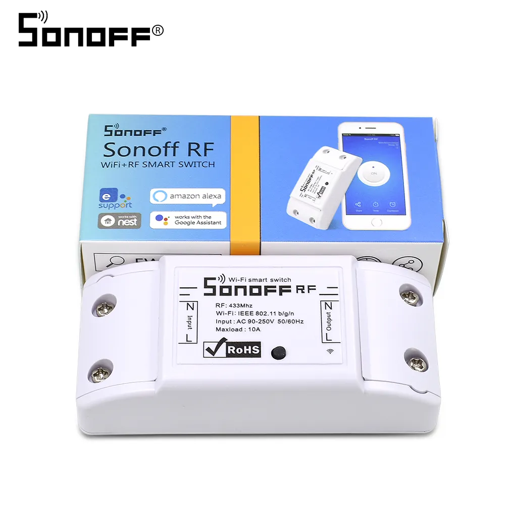 433Mhz Sonoff WiFi Home With RF Receiver Remote Control Smart Timing Switch Wireless