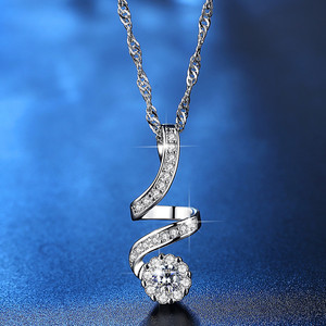 Collana di orecchini dal Design attorcigliato unico di moda di lusso con gioielli regalo <span class=keywords><strong>Austria</strong></span> luminosi per l'amante - Product Image 2