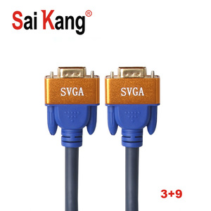 Color <strong>Code</strong> Roll Narrow Long Dual Monitor 1m 5ft 30m 60m 80ft 100m Gold Metal 15p 3 9 Vga Cable - Product Image 2