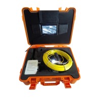 Endoscope industriel avec capteur CMOS 1000TVL, tige de poussée, objectif 23 mm, câble de 20 m, moniteur 7 pouces, système de caméra d'inspection de tuyaux portable