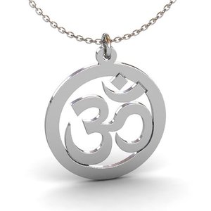 Kalung Yoga Desain Baru Kalung Simbol <span class=keywords><strong>Om</strong></span> Baja Tahan Karat Liontin Zen - Product Image 3
